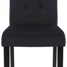 Jídelní židle Cello II., samet, černá / černá - 2
