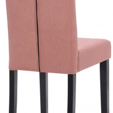 Jídelní židle Cello II., samet, černá / růžová - 4