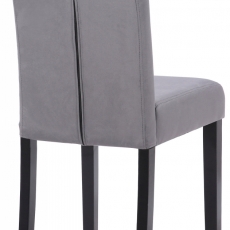 Jídelní židle Cello II., samet, černá / šedá - 4
