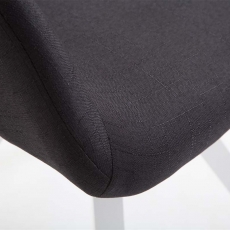 Jídelní židle Christin, černá / bílá - 6