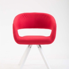 Jídelní židle Christin, červená / bílá - 2