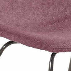Jídelní židle Colom (SET 2 ks), antracitová / růžová - 2