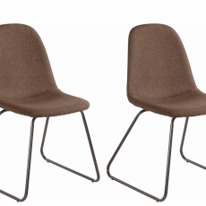 Jídelní židle Colom (SET 2 ks), cappuccino - 1
