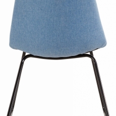 Jídelní židle Colom (SET 2 ks), světle modrá - 4