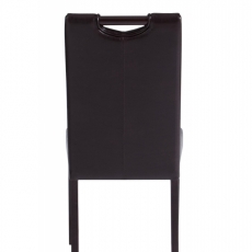 Jídelní židle Curt (SET 2 ks), tmavě hnědá / tmavé dřevo - 4