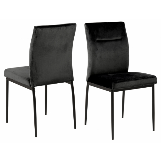 Jídelní židle Demi (SET 2 ks), černá - 1