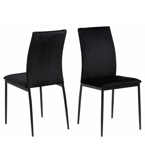 Jídelní židle Demina (SET 4 ks), černá