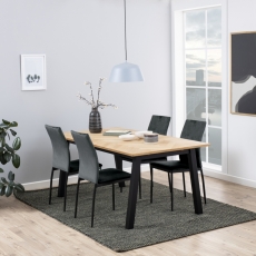 Jídelní židle Demina (SET 4ks), samet, tmavě šedá - 2