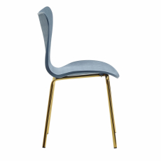 Jídelní židle Derlea (SET 4 ks), modrá - 5