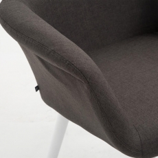 Jídelní židle Detta textil, bílé nohy - 12