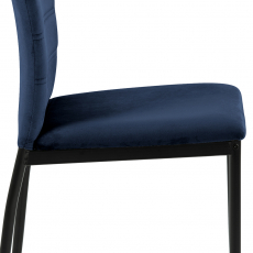 Jídelní židle Dia (SET 4 ks), tmavě modrá - 5
