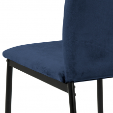Jídelní židle Dia (SET 4 ks), tmavě modrá - 7