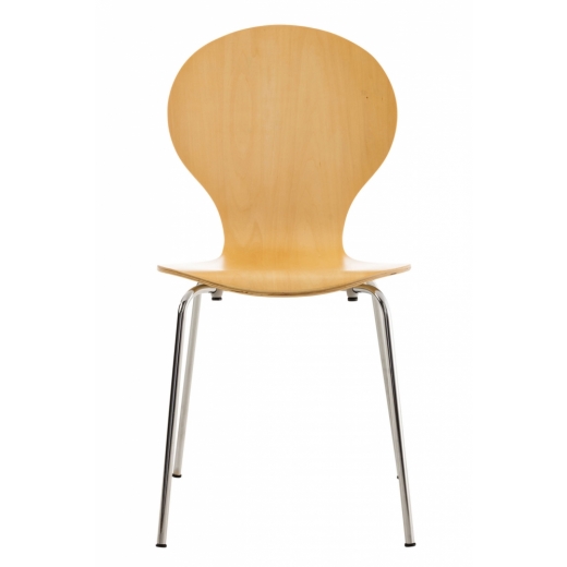 Jídelní židle Diego, přírodní dřevo - 1