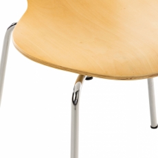 Jídelní židle Diego, přírodní dřevo - 4