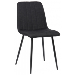 Jídelní židle Dijon, textil, černá