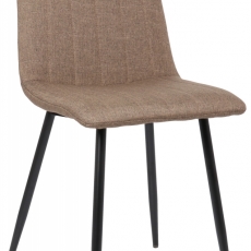 Jídelní židle Dijon, textil, hnědá - 1