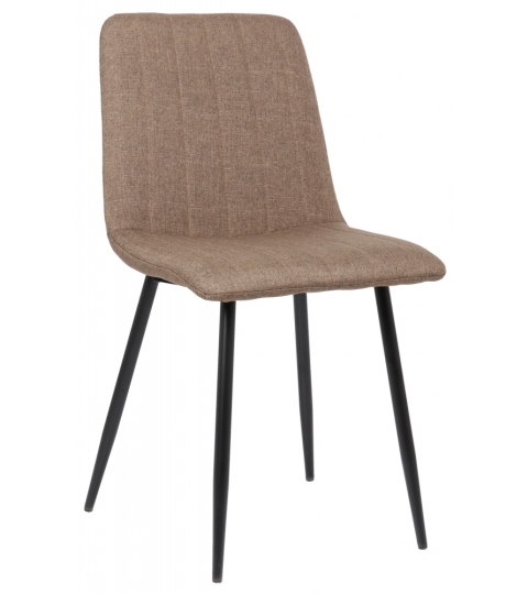 Jídelní židle Dijon, textil, hnědá