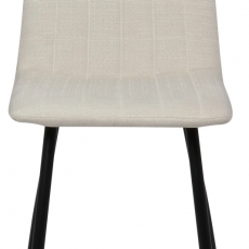 Jídelní židle Dijon, textil, krémová - 2