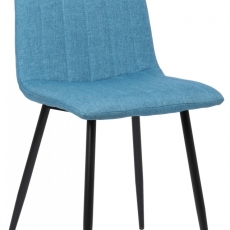 Jídelní židle Dijon, textil, modrá - 1