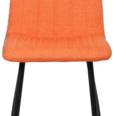Jídelní židle Dijon, textil, oranžová - 2