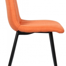 Jídelní židle Dijon, textil, oranžová - 3