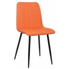 Jídelní židle Dijon, textil, oranžová