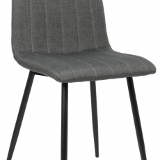 Jídelní židle Dijon, textil, tmavě šedá - 1