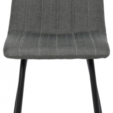 Jídelní židle Dijon, textil, tmavě šedá - 2