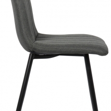 Jídelní židle Dijon, textil, tmavě šedá - 3