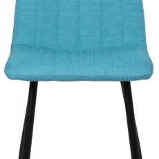 Jídelní židle Dijon, textil, tyrkysová - 2