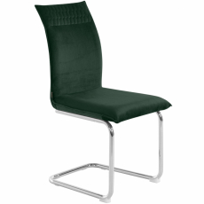Jídelní židle Divan (SADA 2 ks), samet, zelená - 4