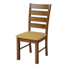 Jídelní židle dřevěná Ines, písková/ořech - 1