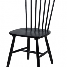 Jídelní židle dřevěná Rino (SET 2 ks) černá - 1