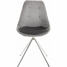 Jídelní židle Dylen (SET 2 ks), černo / bílá - 2