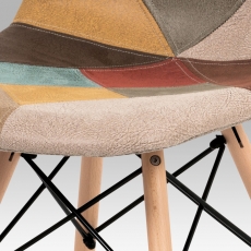 Jídelní židle Eles patchwork (SET 2 ks), barevná - 7