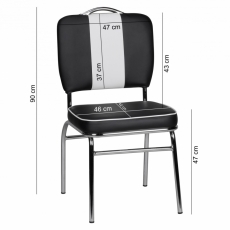 Jídelní židle Elvis, černá - 2