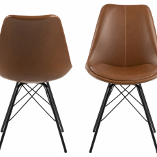Jídelní židle Eris (SET 2 ks), hnědá - 3
