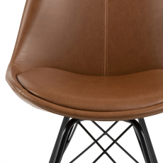 Jídelní židle Eris (SET 2 ks), hnědá - 6