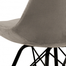 Jídelní židle Eris (SET 2ks), textil , béžová - 2