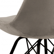Jídelní židle Eris (SET 2ks), textil , béžová - 2