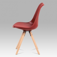 Jídelní židle Erny (SET 2 ks), červená - 3