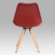 Jídelní židle Erny (SET 2 ks), červená - 4