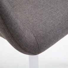 Jídelní židle Etna, šedá / bílá - 7
