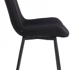 Jídelní židle Everett, textil, černá - 3