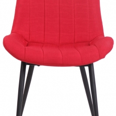 Jídelní židle Everett, textil, červená - 2