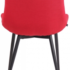 Jídelní židle Everett, textil, červená - 5