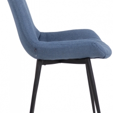 Jídelní židle Everett, textil, modrá - 2