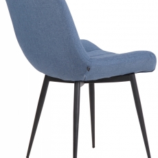 Jídelní židle Everett, textil, modrá - 3
