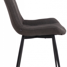 Jídelní židle Everett, textil, tmavě šedá - 3