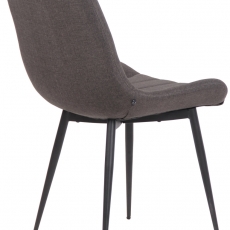 Jídelní židle Everett, textil, tmavě šedá - 4